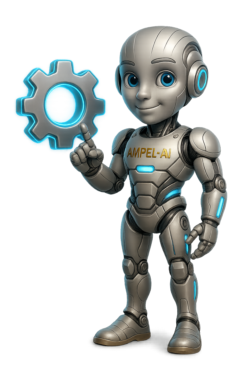 AMPEL-AI Roboter mit Zahnrad